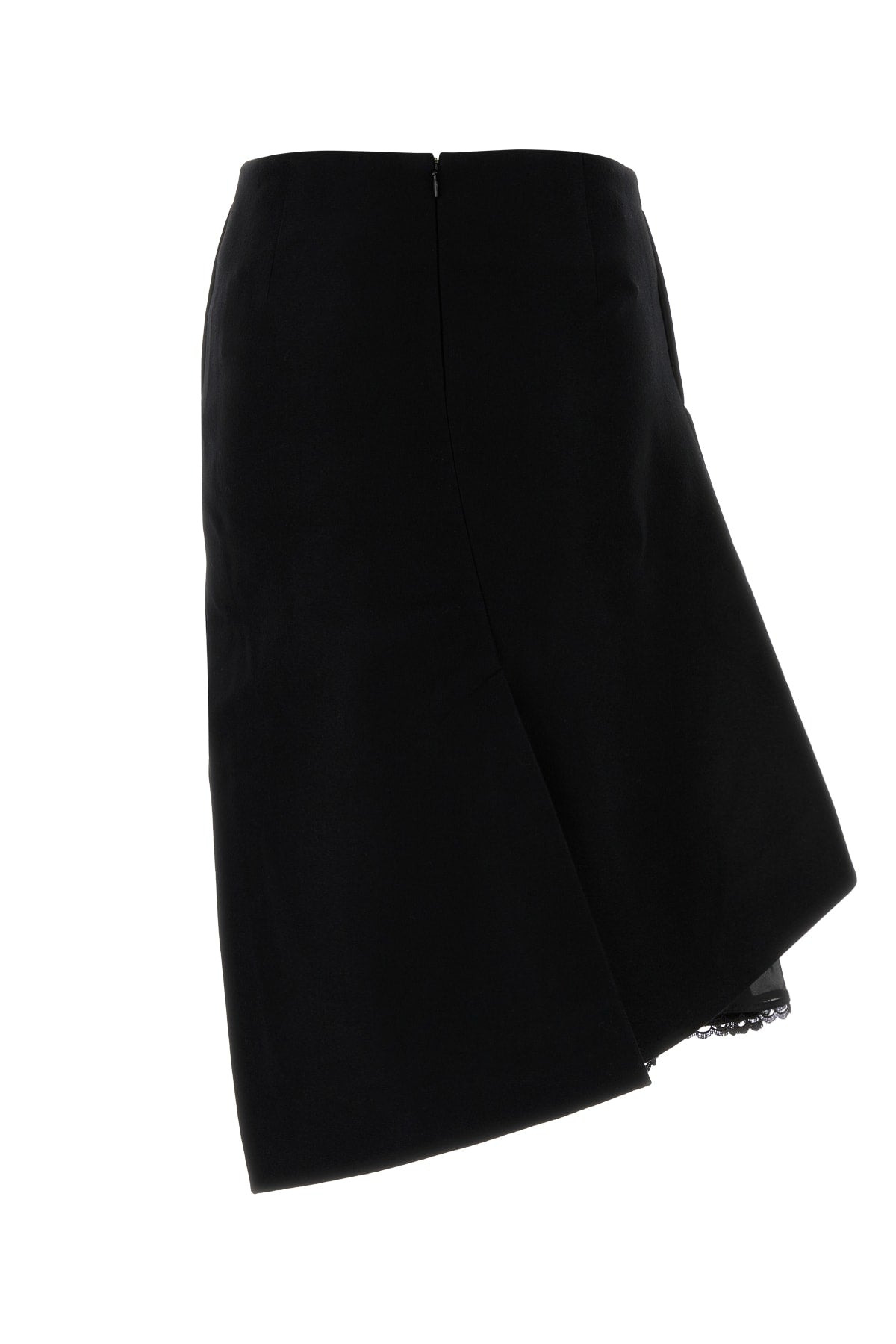 Sacai Women Wool Melton Skirt - 2