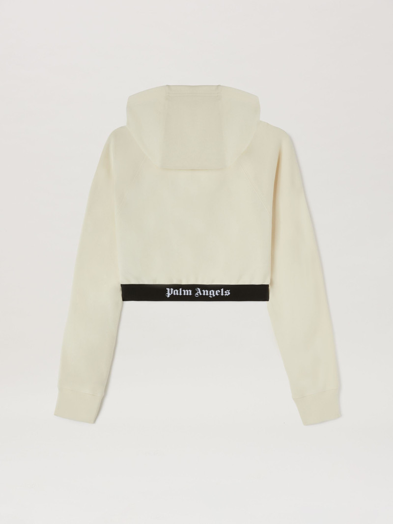 Palm Angels Logo Tape Zipped Hoodie outlook