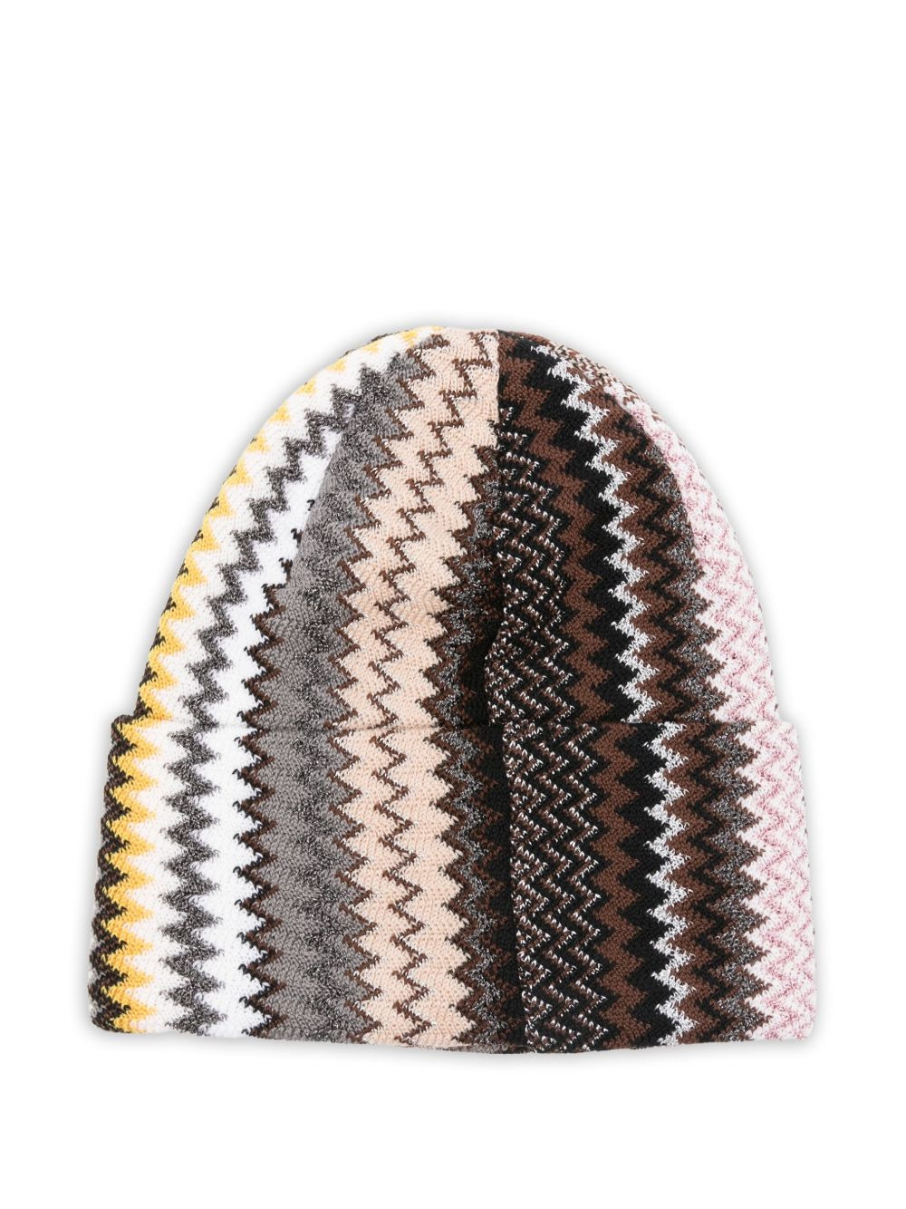 zigzag knitted beanie - 2