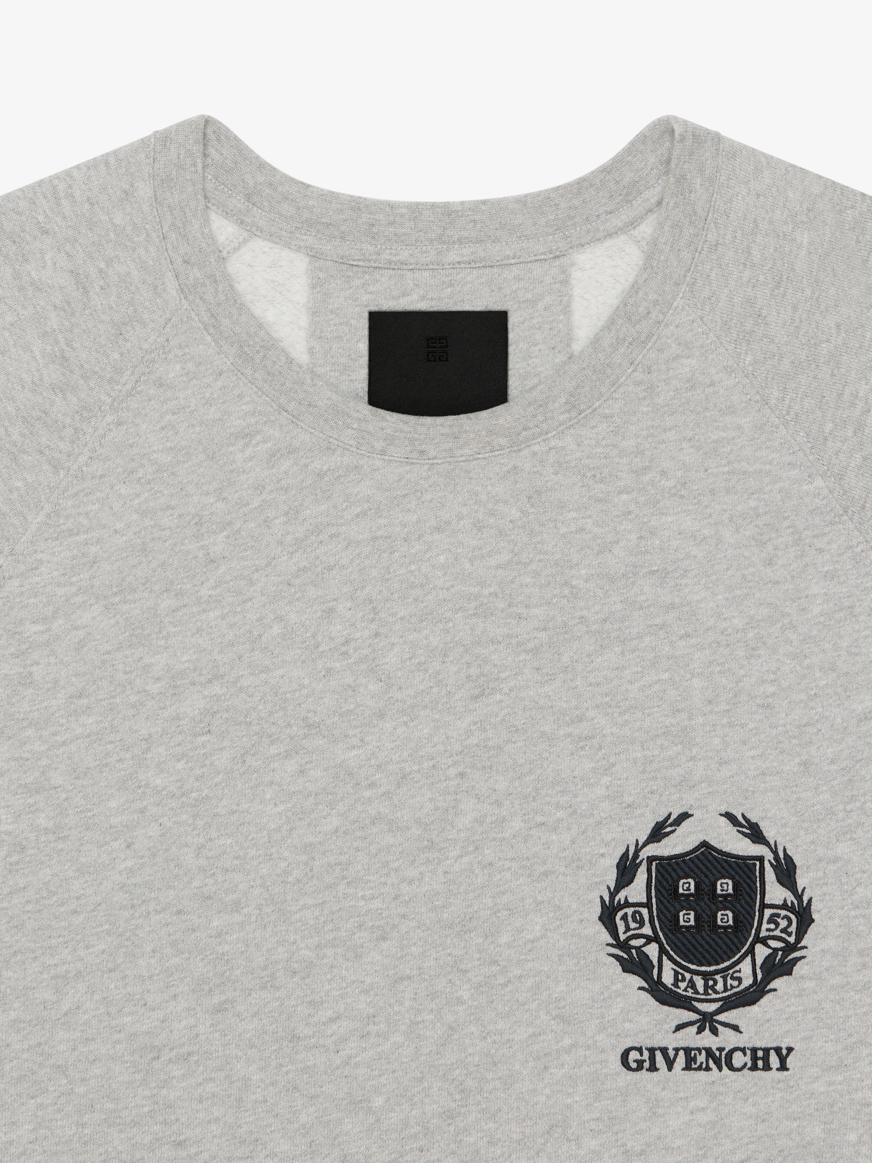 GIVENCHY CREST SLIM FIT SWEATSHIRT IN FLEECE - 5