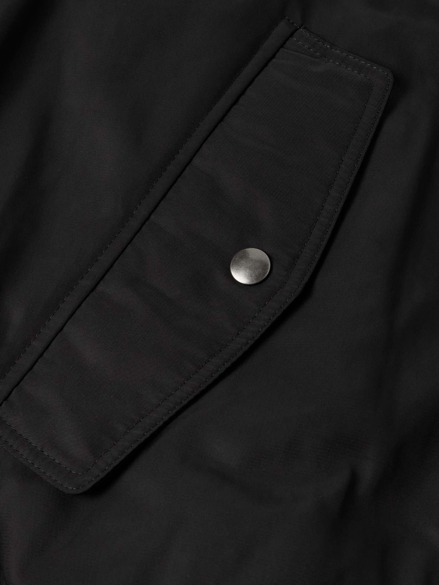 Zip-Detailed Shell Bomber Jacket - 6