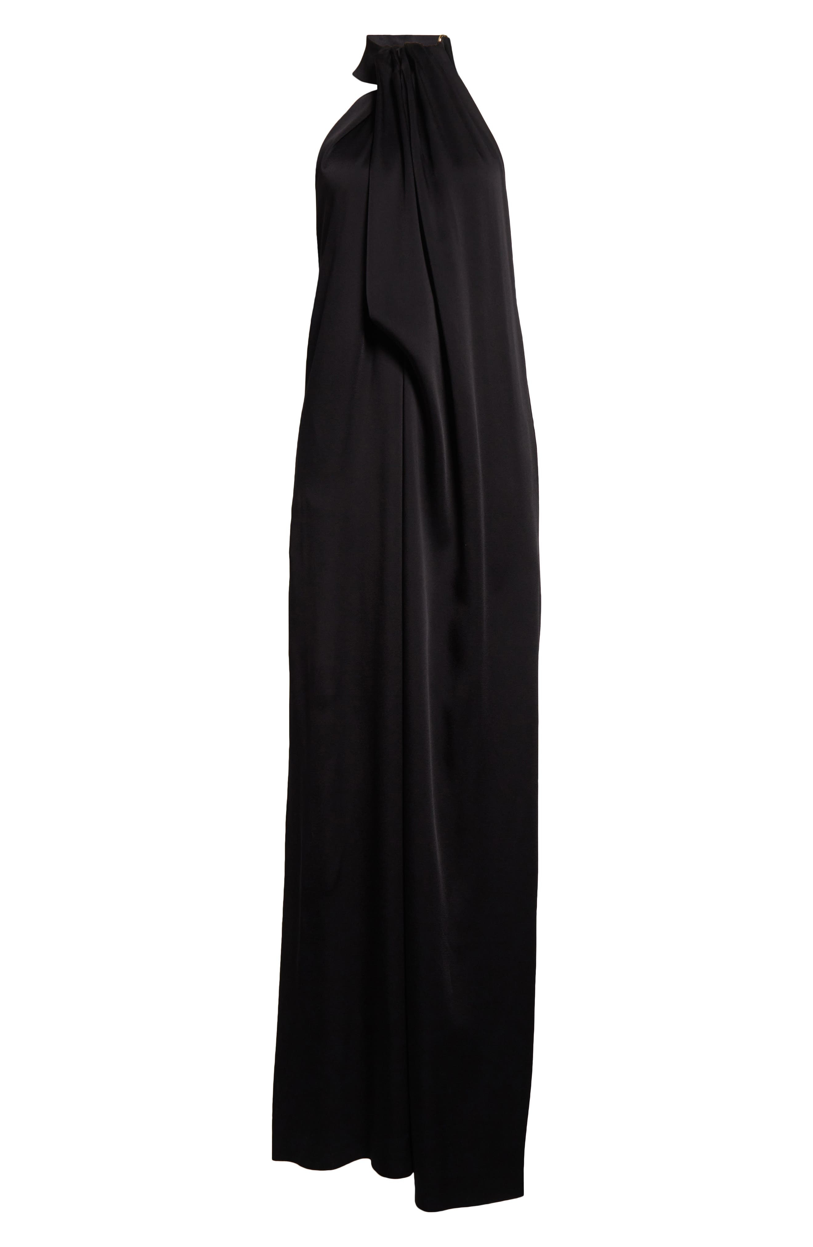 Stella McCartney Envers Satin Jumpsuit in Black at Nordstrom - 6
