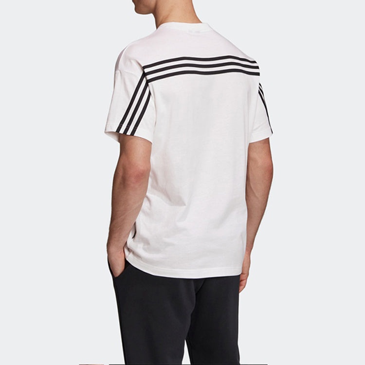 Men's adidas Back Short Sleeve White T-Shirt GC9057 - 4