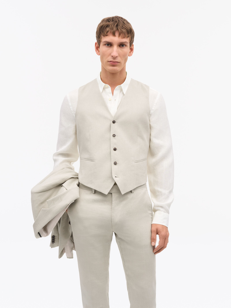 Winston Slim-Fit Linen Waistcoat 2