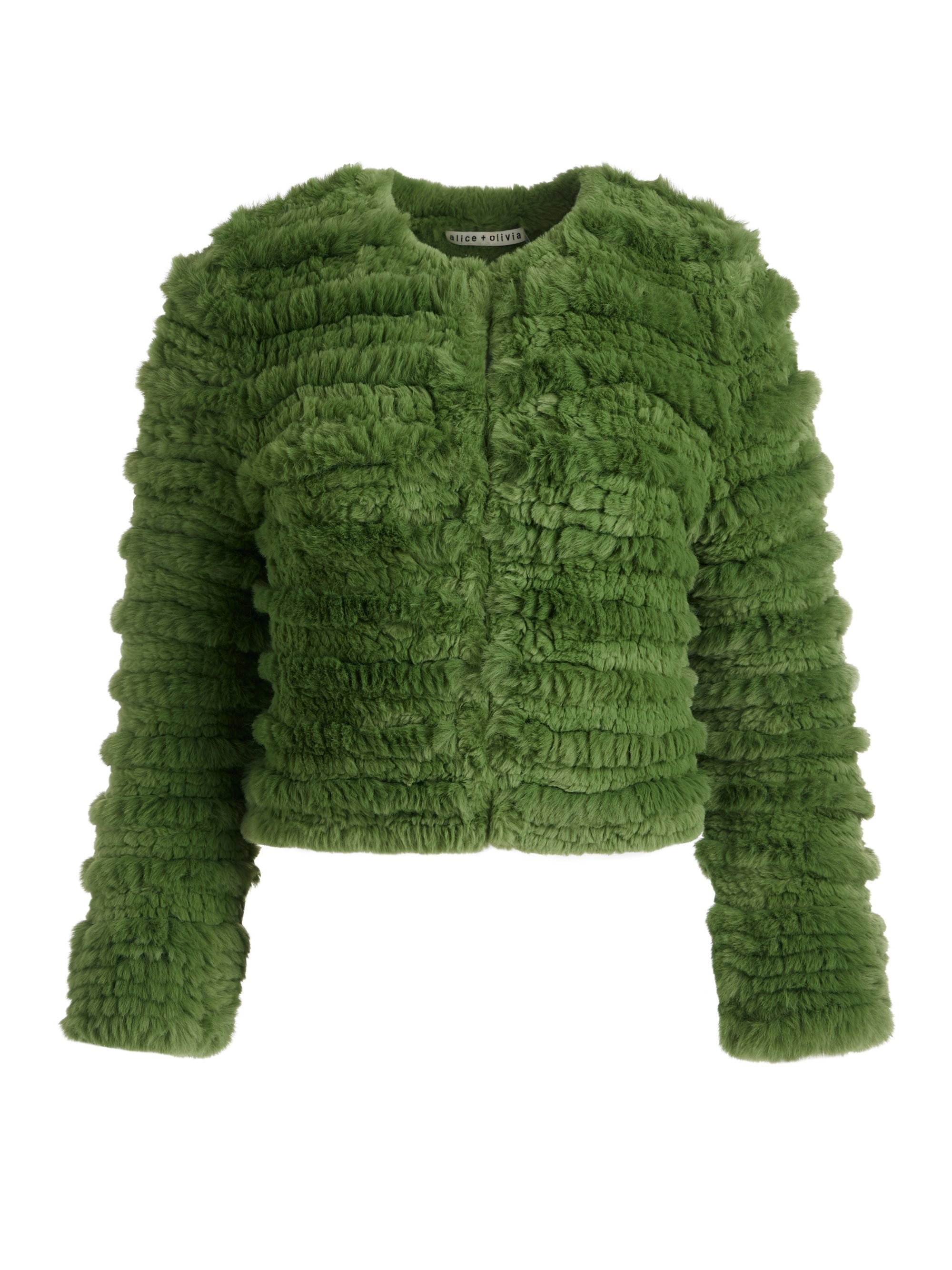 FAWN FAUX FUR TEXTURED JACKET - 1