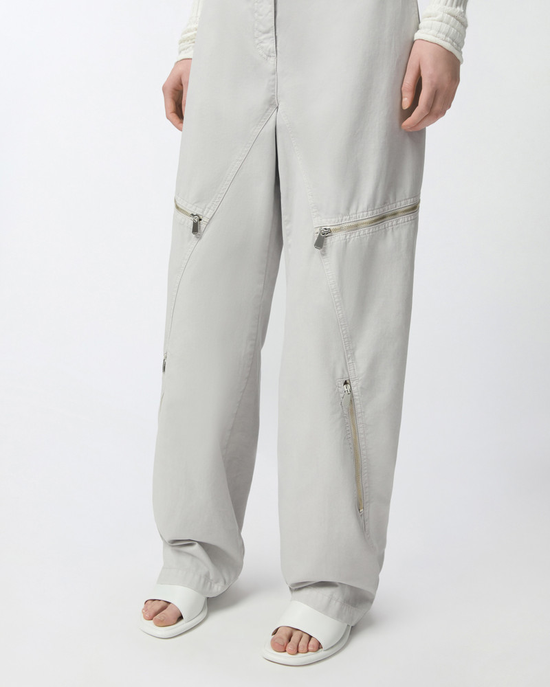 WIDE COTTON TROUSERS WITH ZIP 5