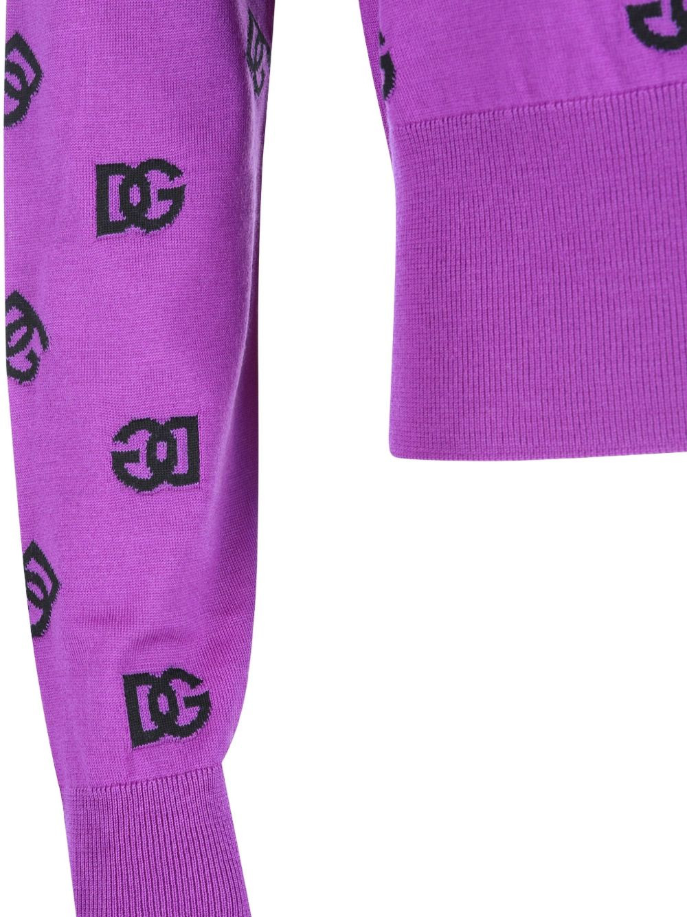 logo-pattern crew-neck sweater - 4