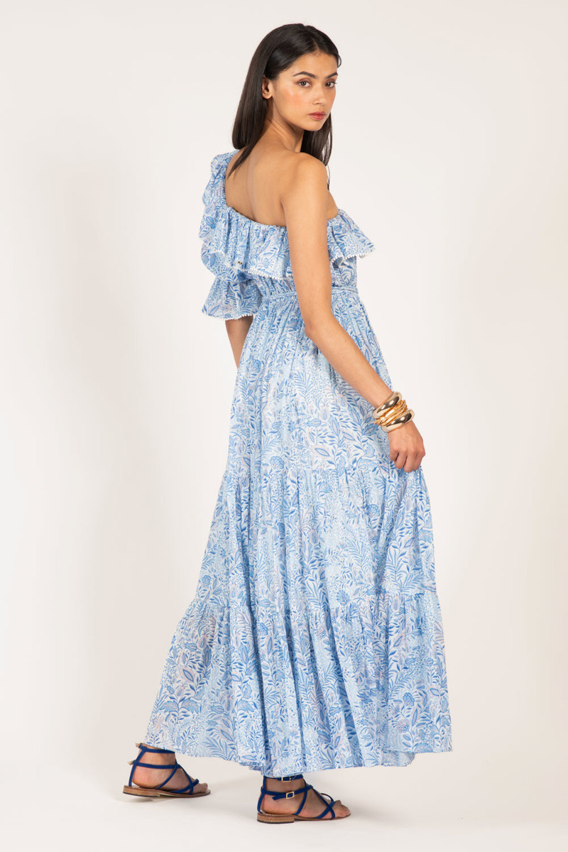 Long Dress Jay - Blue Palmarosa 5