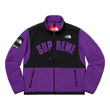 Supreme SS19 x The North Face Arc Logo Denali Fleece Jacket Purple SUP-SS19-548 - 1