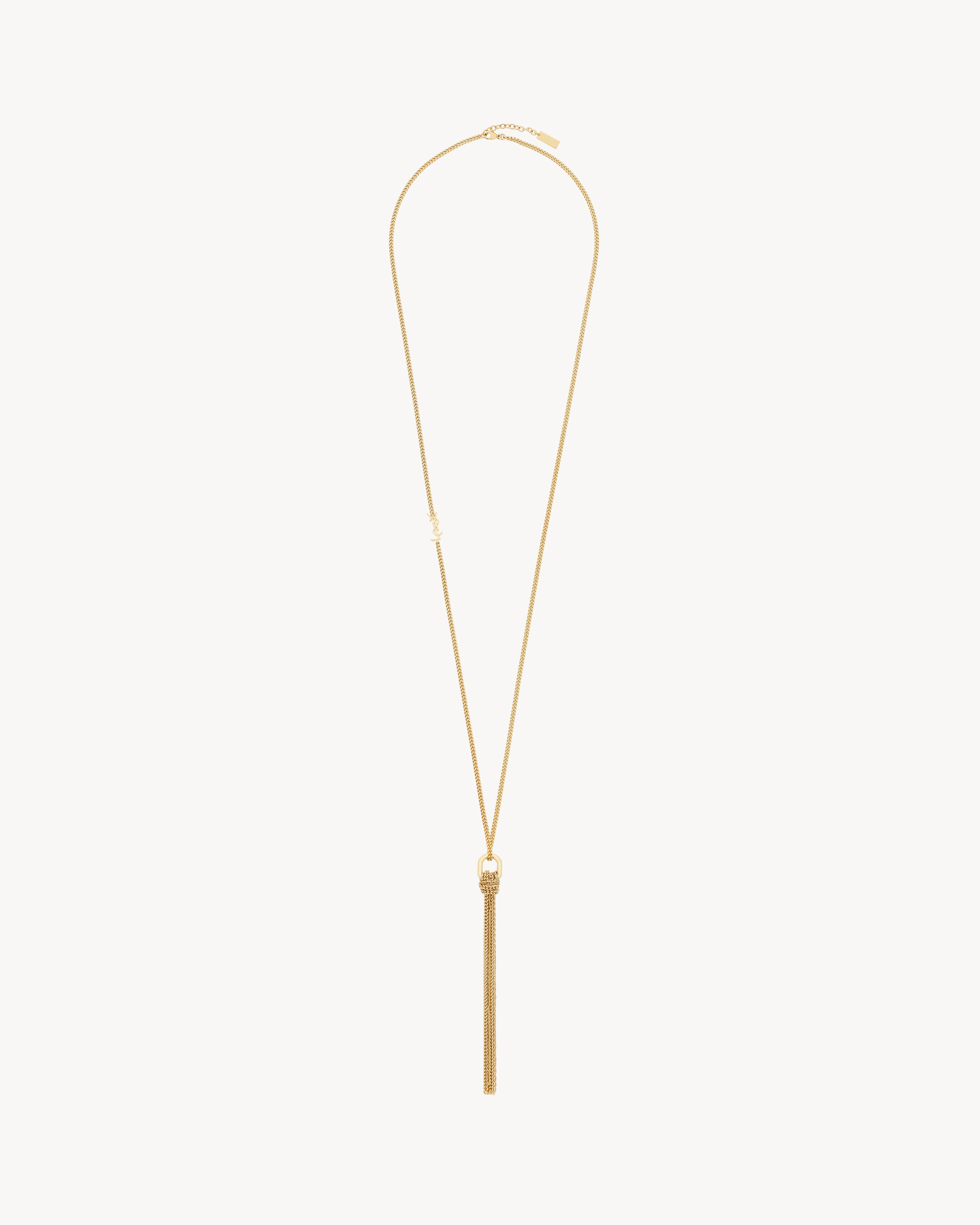CASSANDRE TASSEL NECKLACE IN METAL - 2