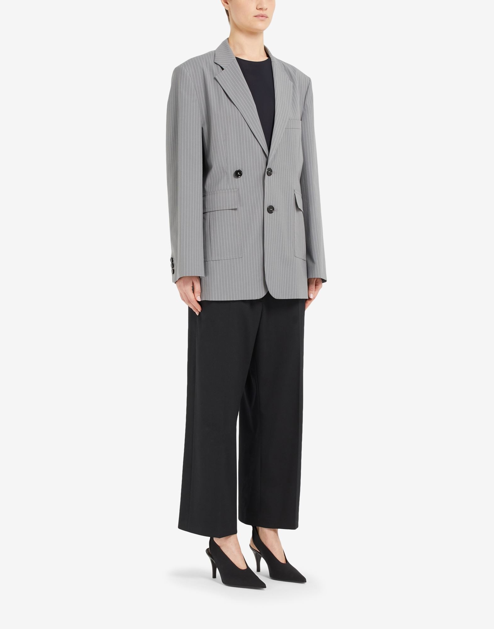 Pinstriped blazer - 3