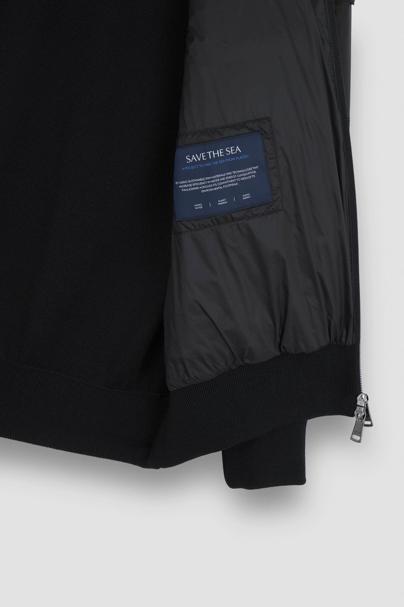 ULTRALIGHT HYBRID ZIP-UP SWEATER IN TECH WOOL 6