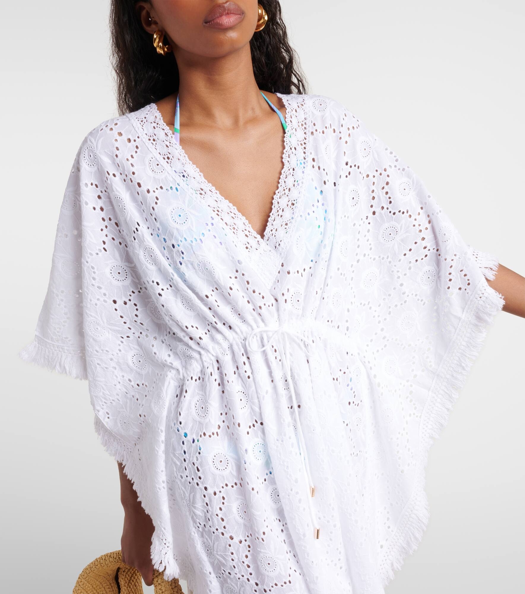 Ivy broderie anglaise cotton kaftan - 5