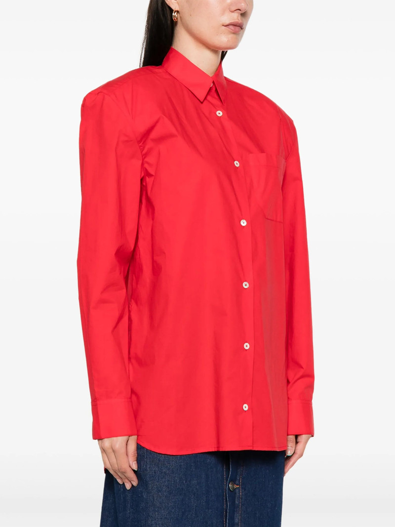 Embroidered Shoulder-padded Shirt 3