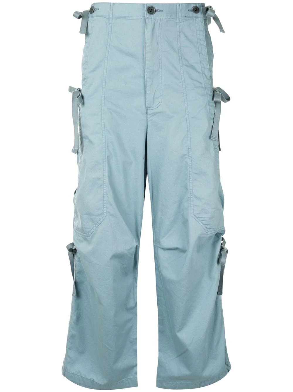 straight-leg cargo trousers - 1