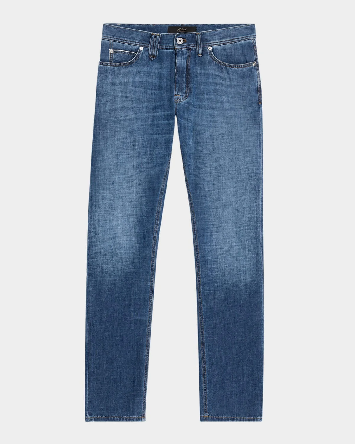 Men's Light-Wash Denim Jeans - 1