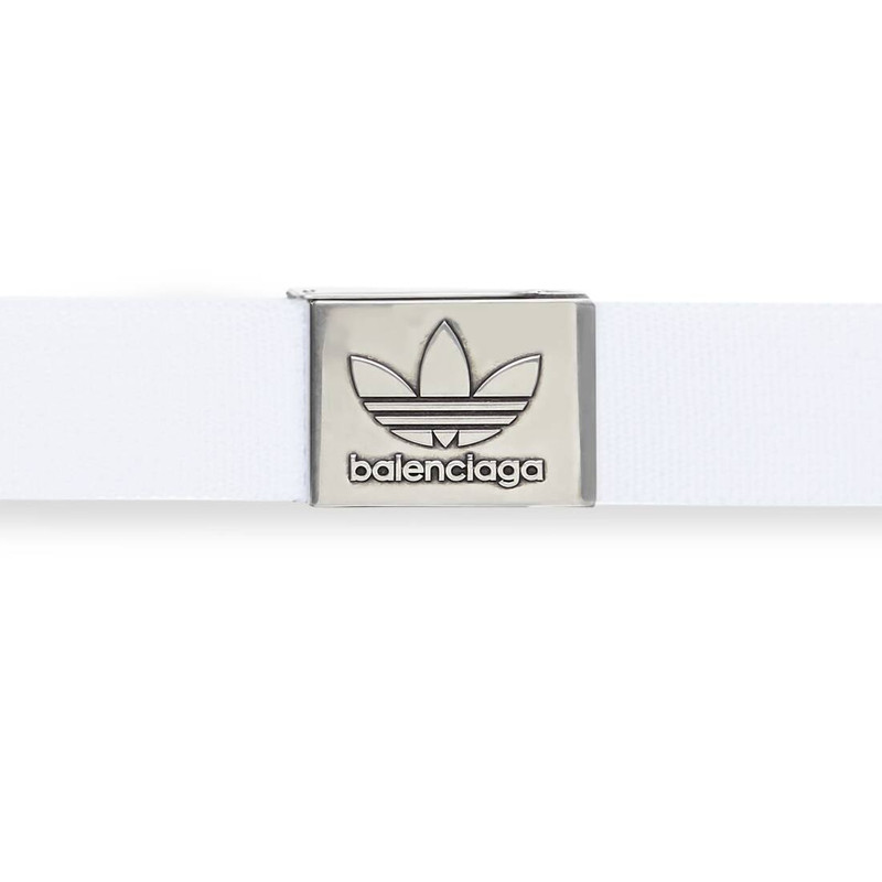 Men's Balenciaga / Adidas Skater Belt in Optic White 3