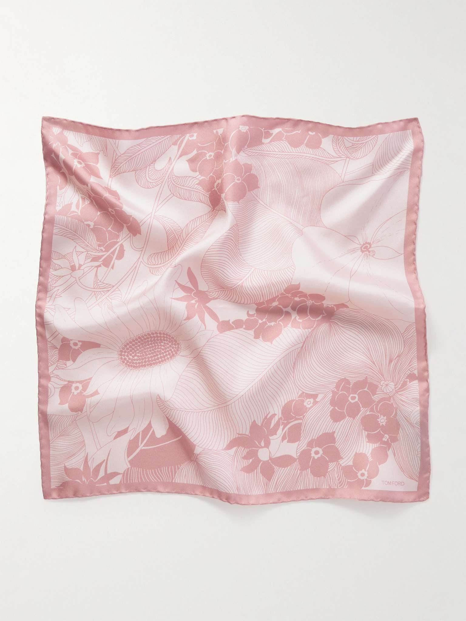 Floral-Print Silk-Twill Pocket Square - 2