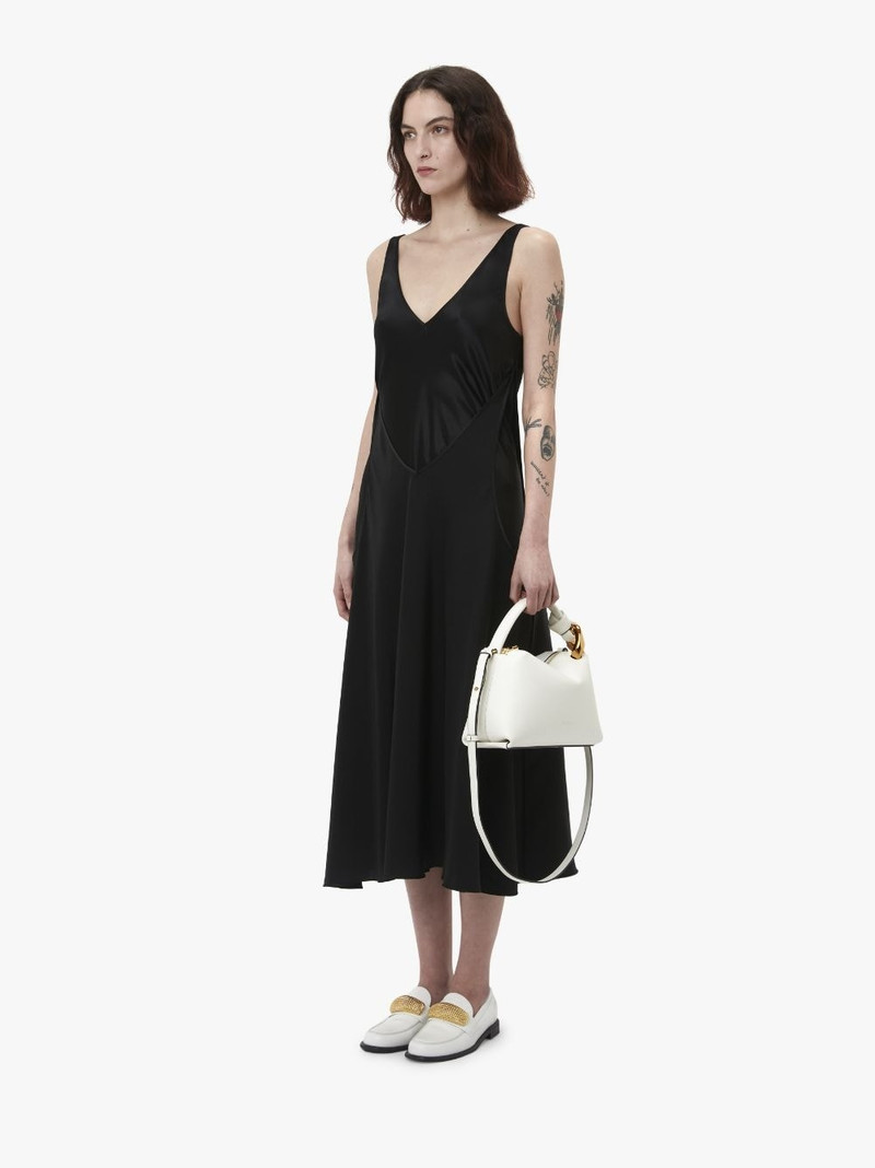 CUT OUT LAYERED SILK DRESS 4