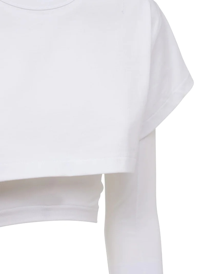 LE DOUBLE TSHIRT COTTON JERSEY T-SHIRT - 4