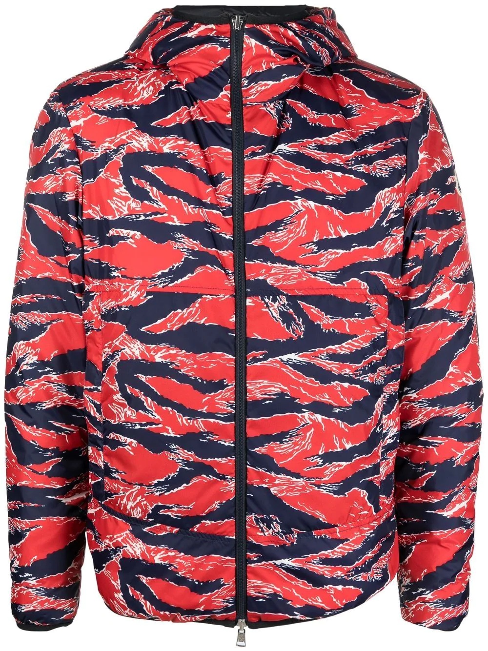 reversible graphic-print padded jacket - 1