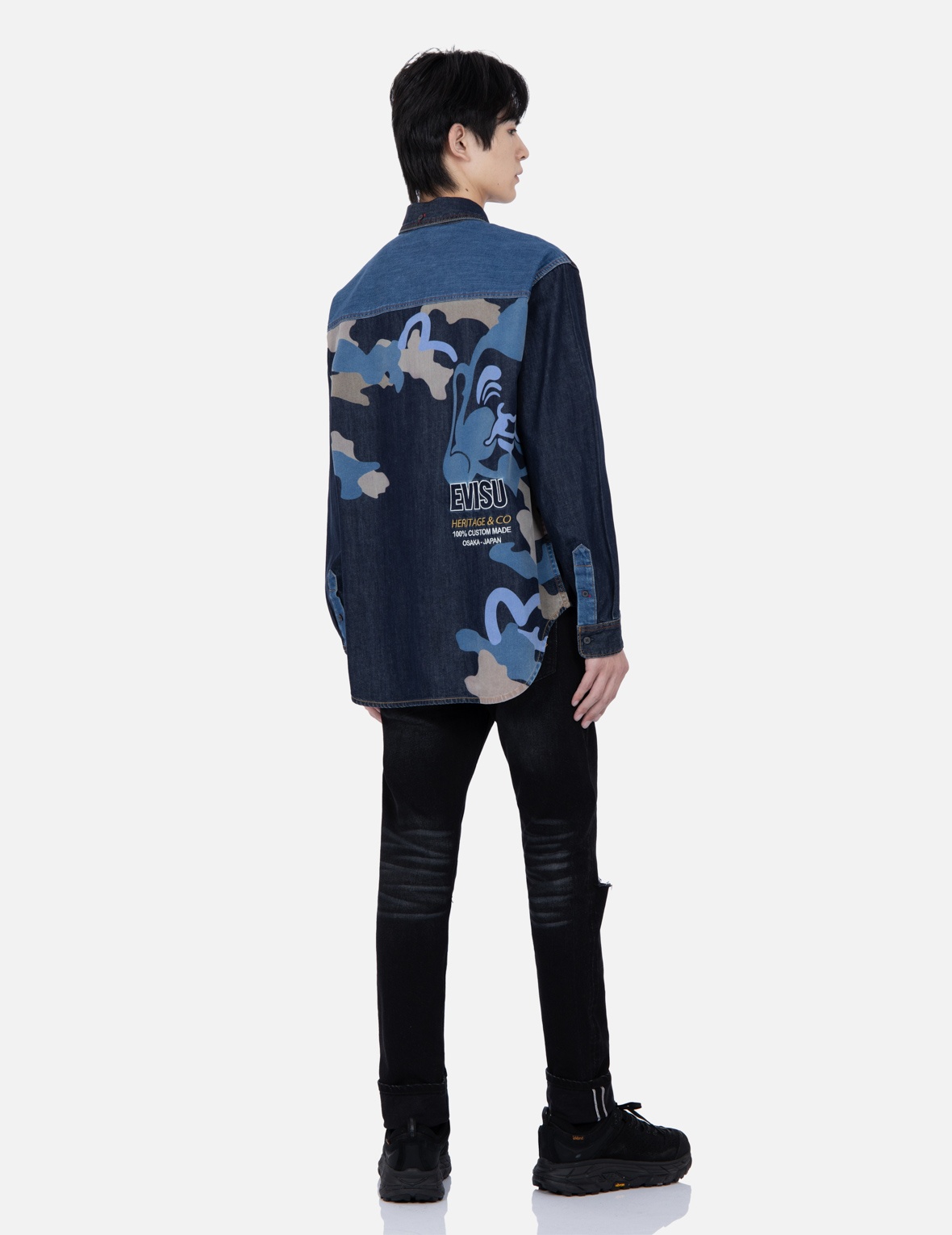 GODHEAD CAMOUFLAGE PRINT DENIM SHIRT - 3