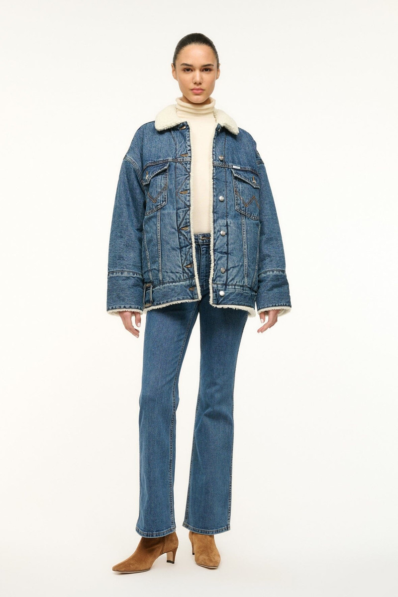 STAUD STAUD WRANGLER REVERSIBLE BIGGEST JEAN JACKET INDIGO WASH outlook
