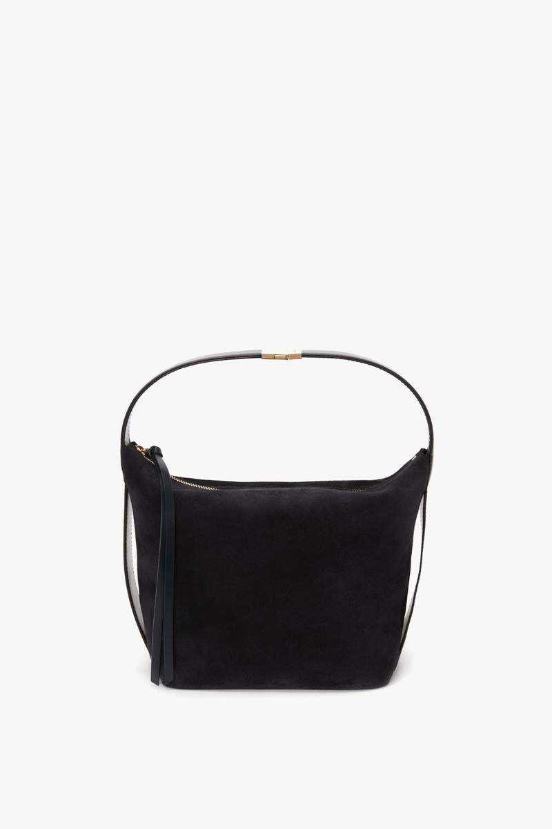 Medium Belt Bag in Dark Navy Suede 1