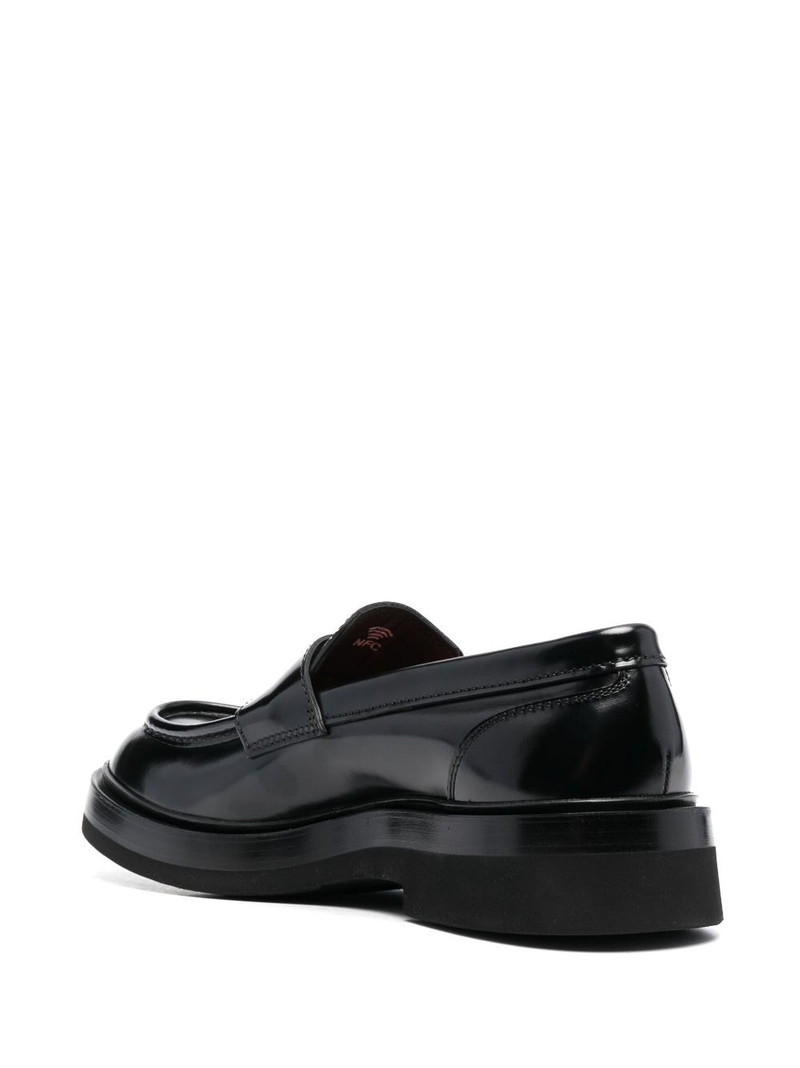 높은 빛 가죽 loafers 3