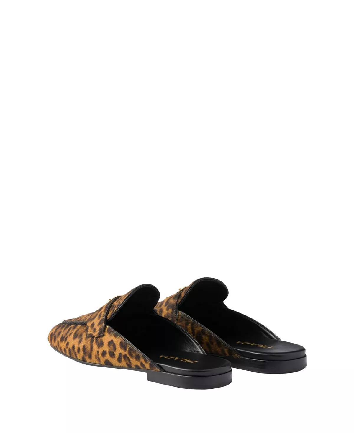 Women's Leopard-Print Leather Mules - 4