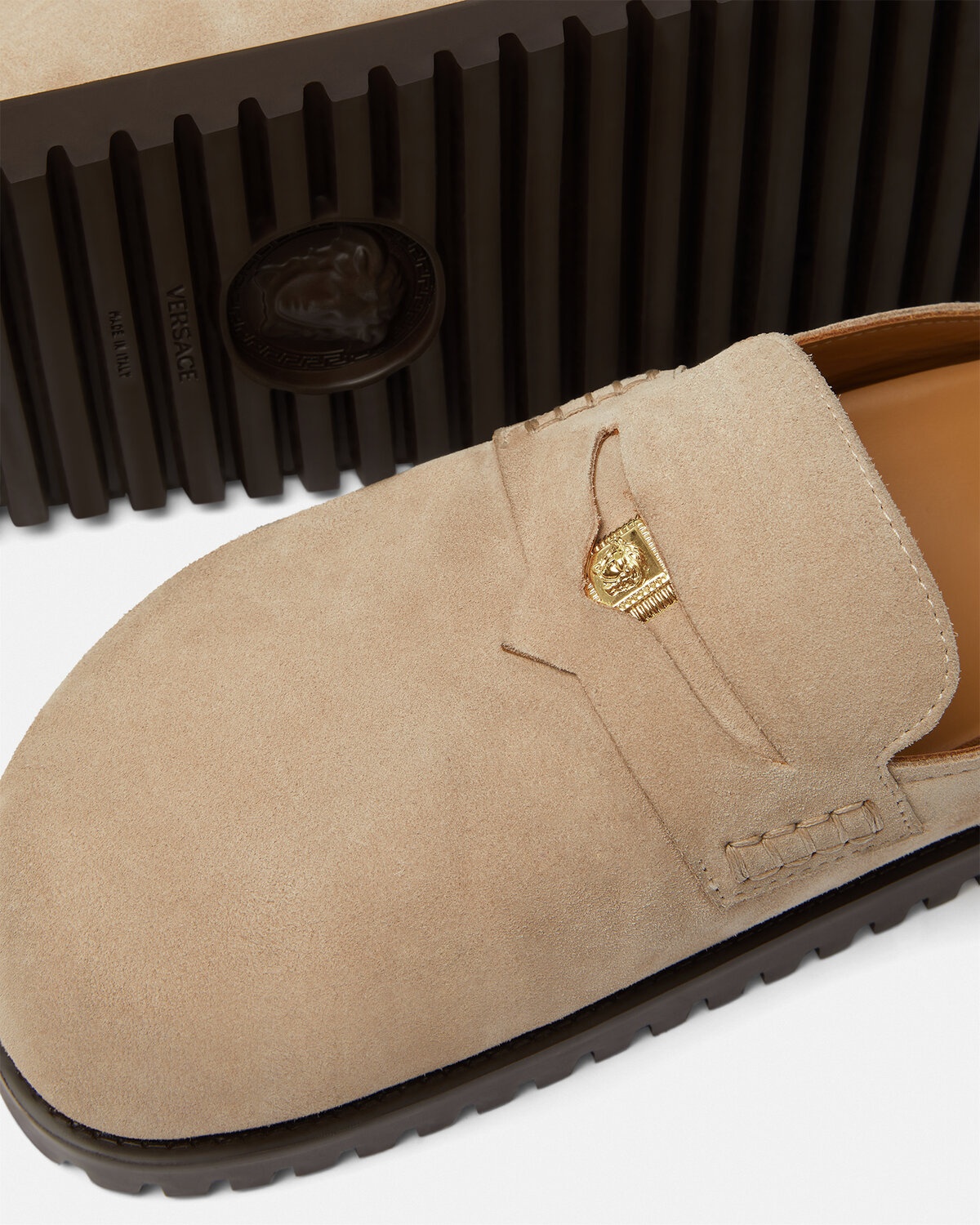 Suede Medusa Mules - 5