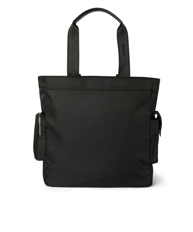 MSGM Multi-pocket nylon tote bag outlook