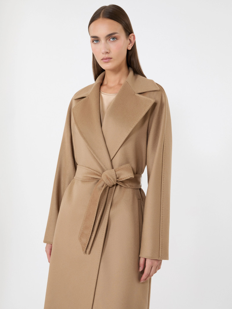 DRAVENNA Wool broadcloth robe coat - CAMEL 5