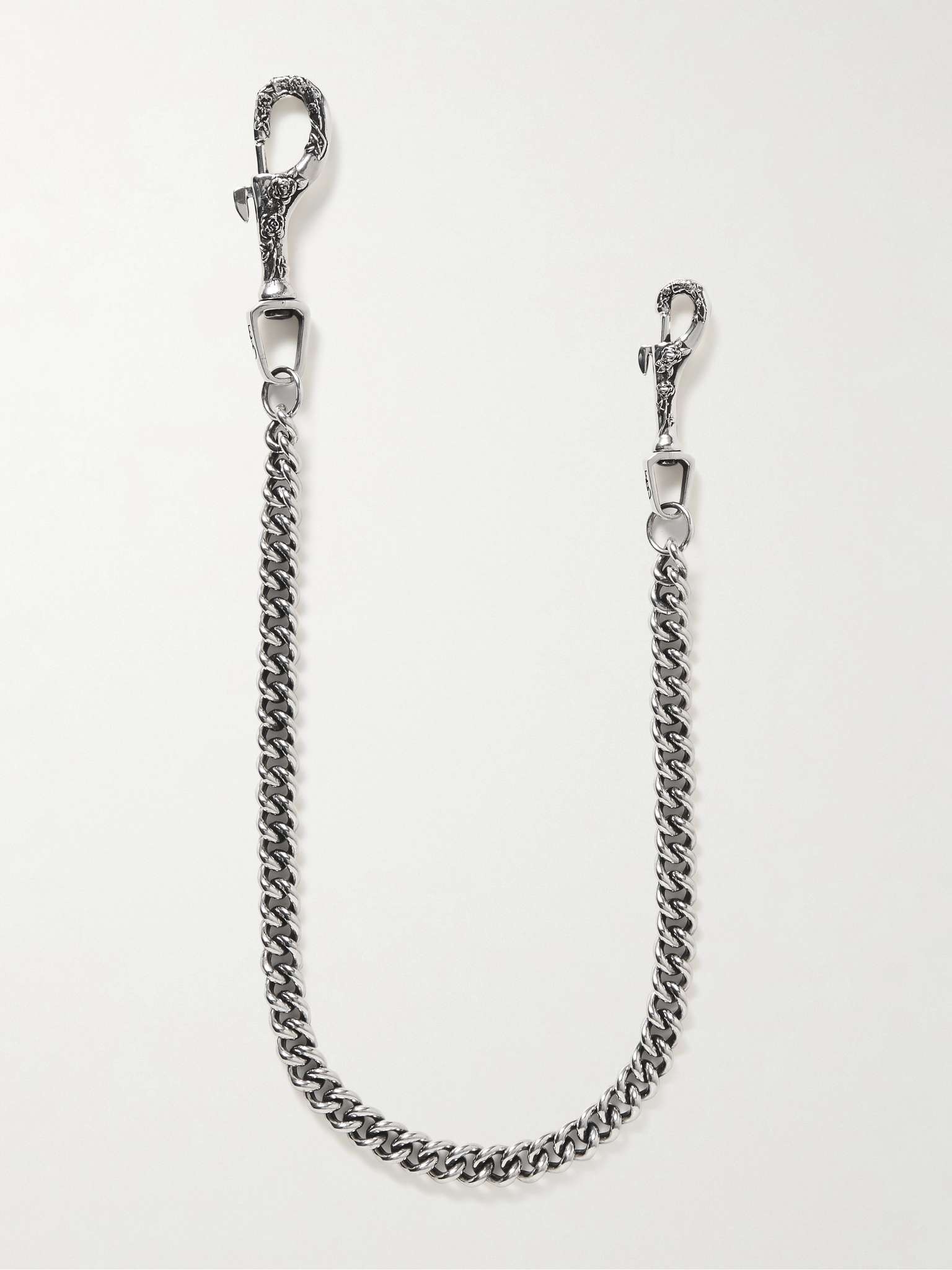 Engraved Silver Wallet Chain - 1