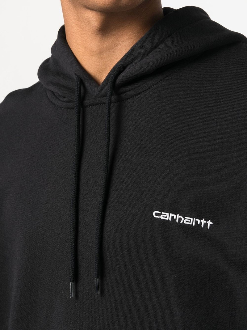 Script embroidered pullover hoodie 6