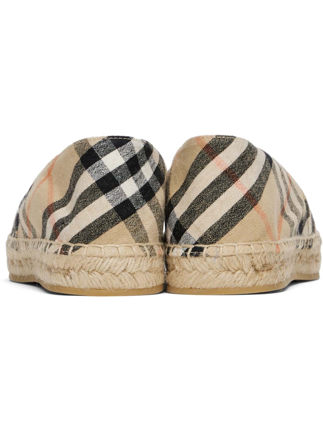 Beige Check Mews Espadrilles​ - 2