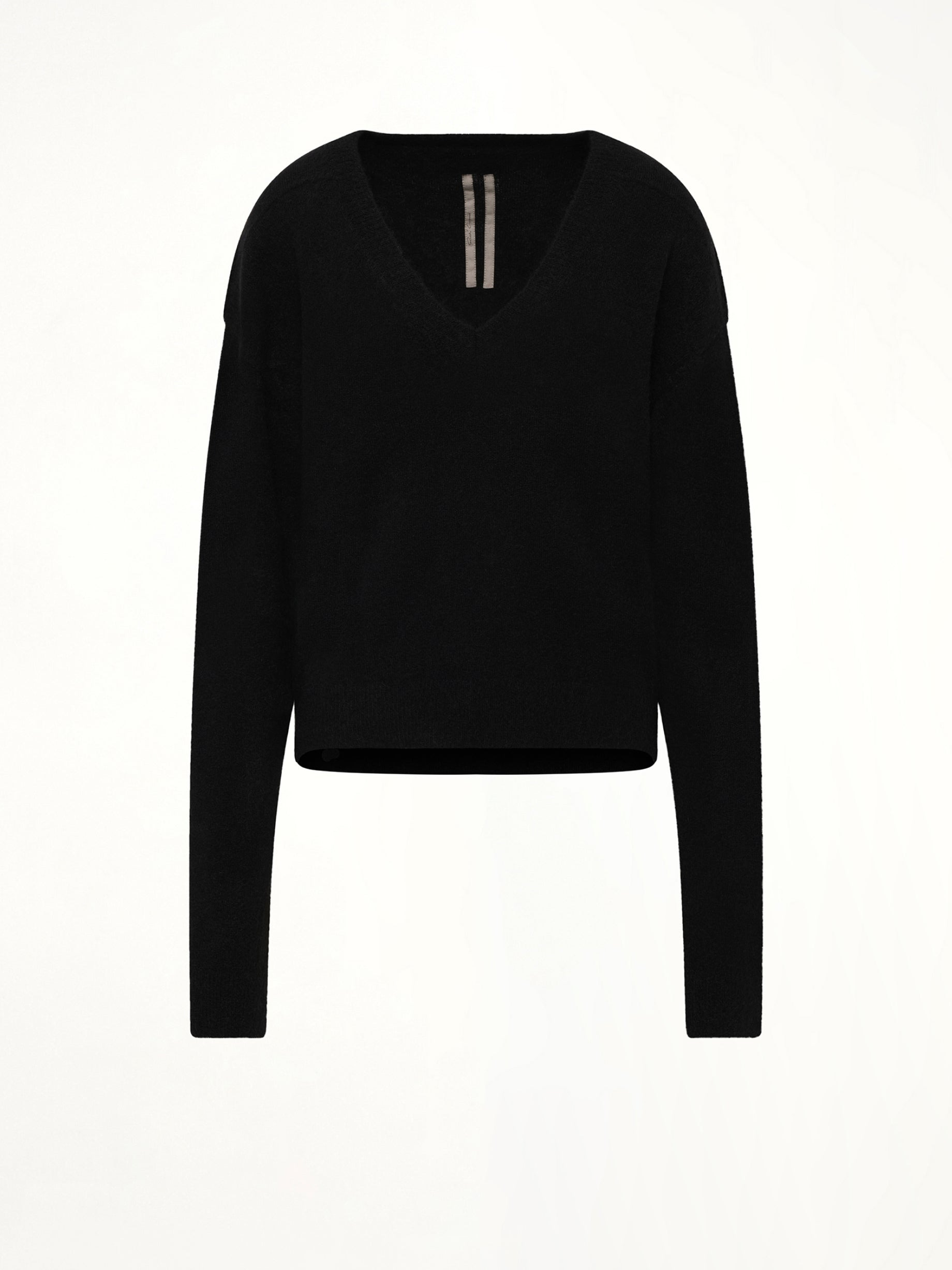 Tommy V Neck in Black - 2