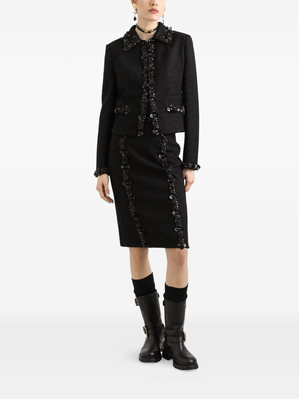 sequin-embellished jacket - 2