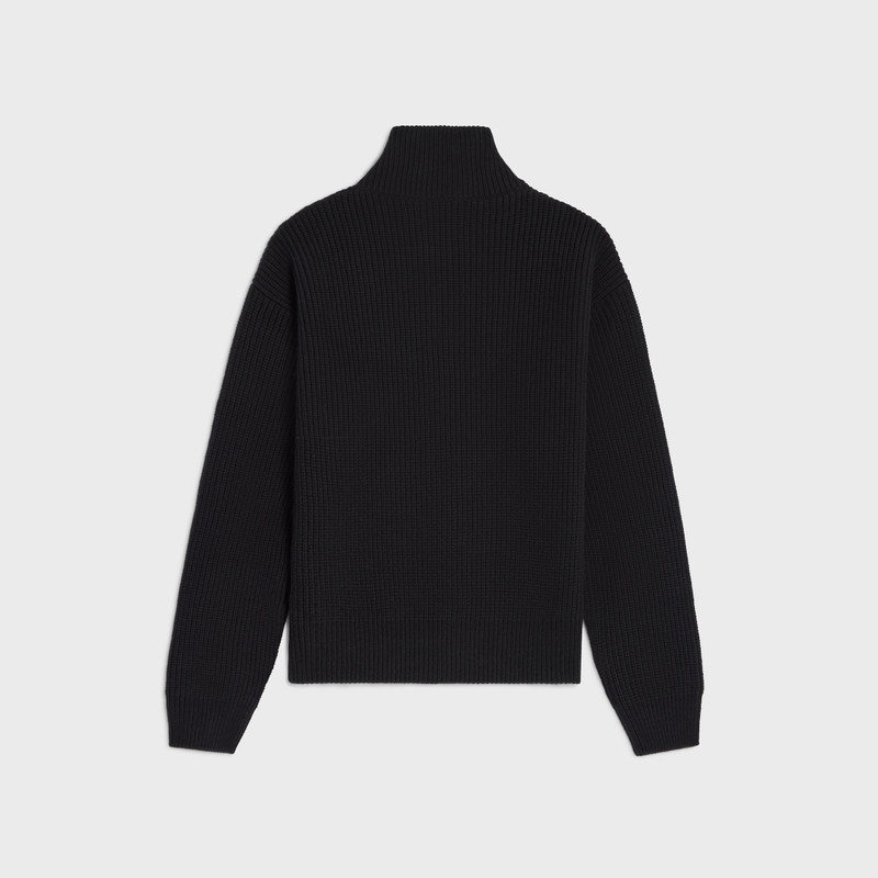 CELINE trucker sweater IN ribbed wool outlook