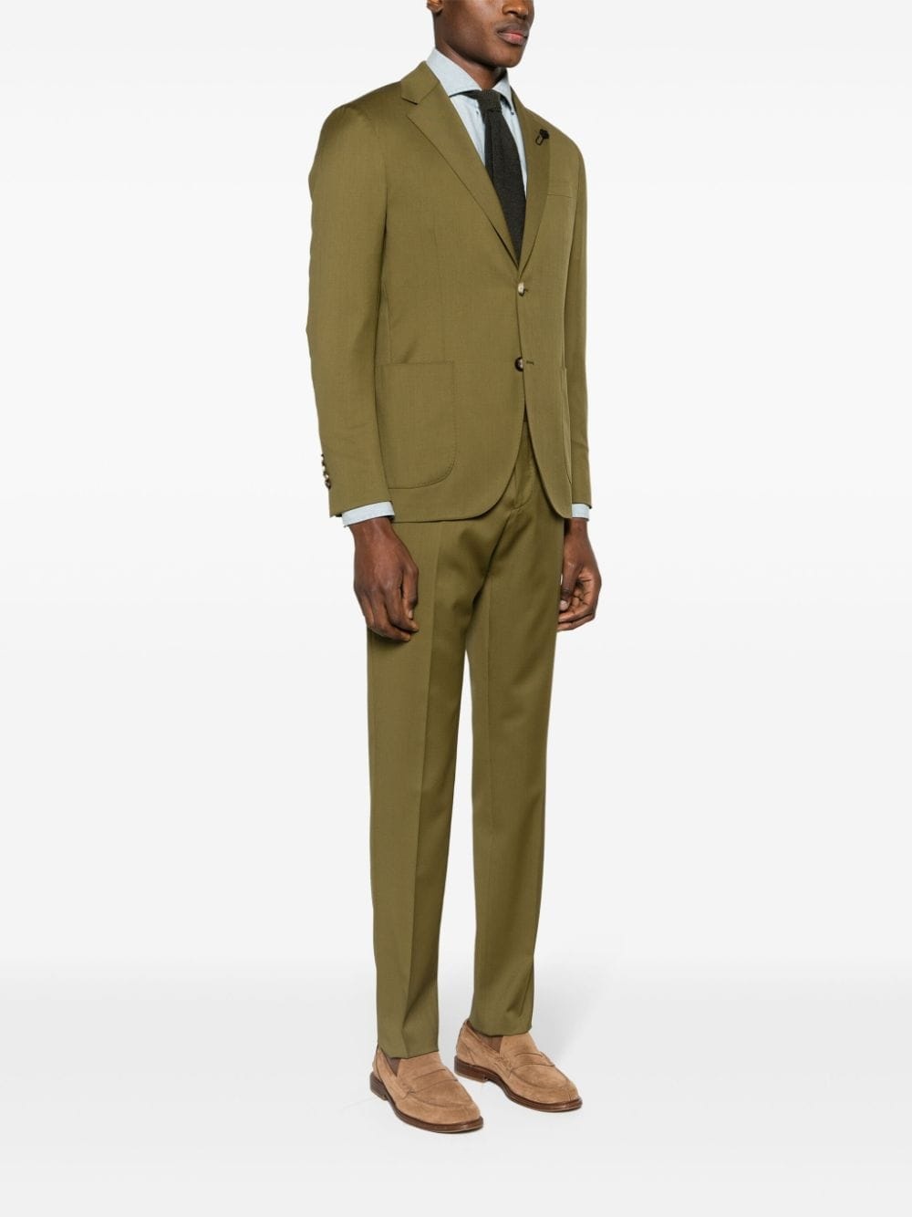 single-breasted wool suit - 3