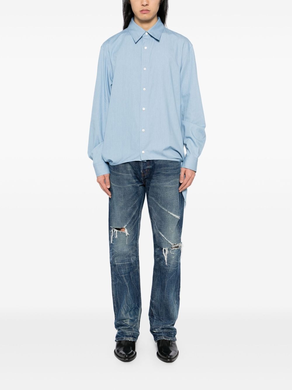 self-tie shirt - 2