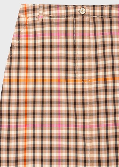 Paul Smith Orange Check A Line Skirt outlook