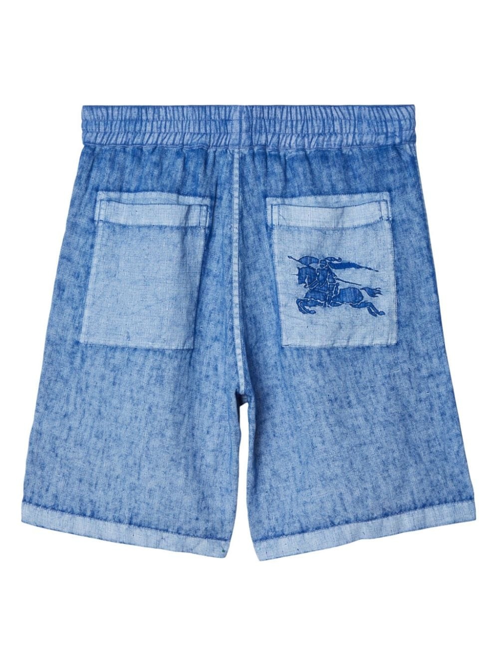 Equestrian Knight-appliquÃ© linen shorts - 6