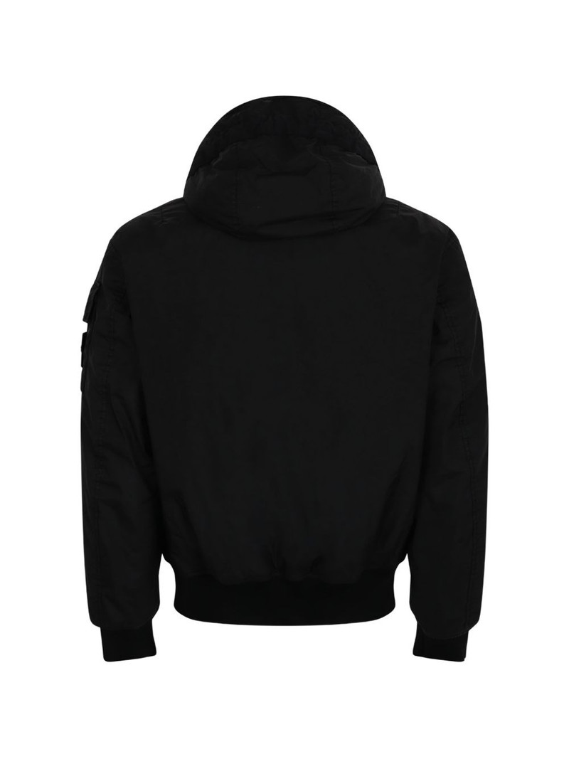 Stone Island Compass-badge hooded jacket outlook