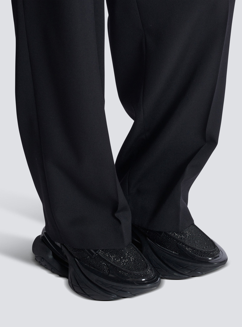 Balmain Unicorn loafers in rhinestone calfskin outlook