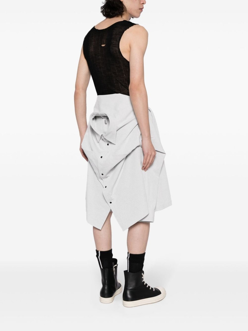 Maison MIHARAYASUHIRO deconstructed combo cotton shorts outlook