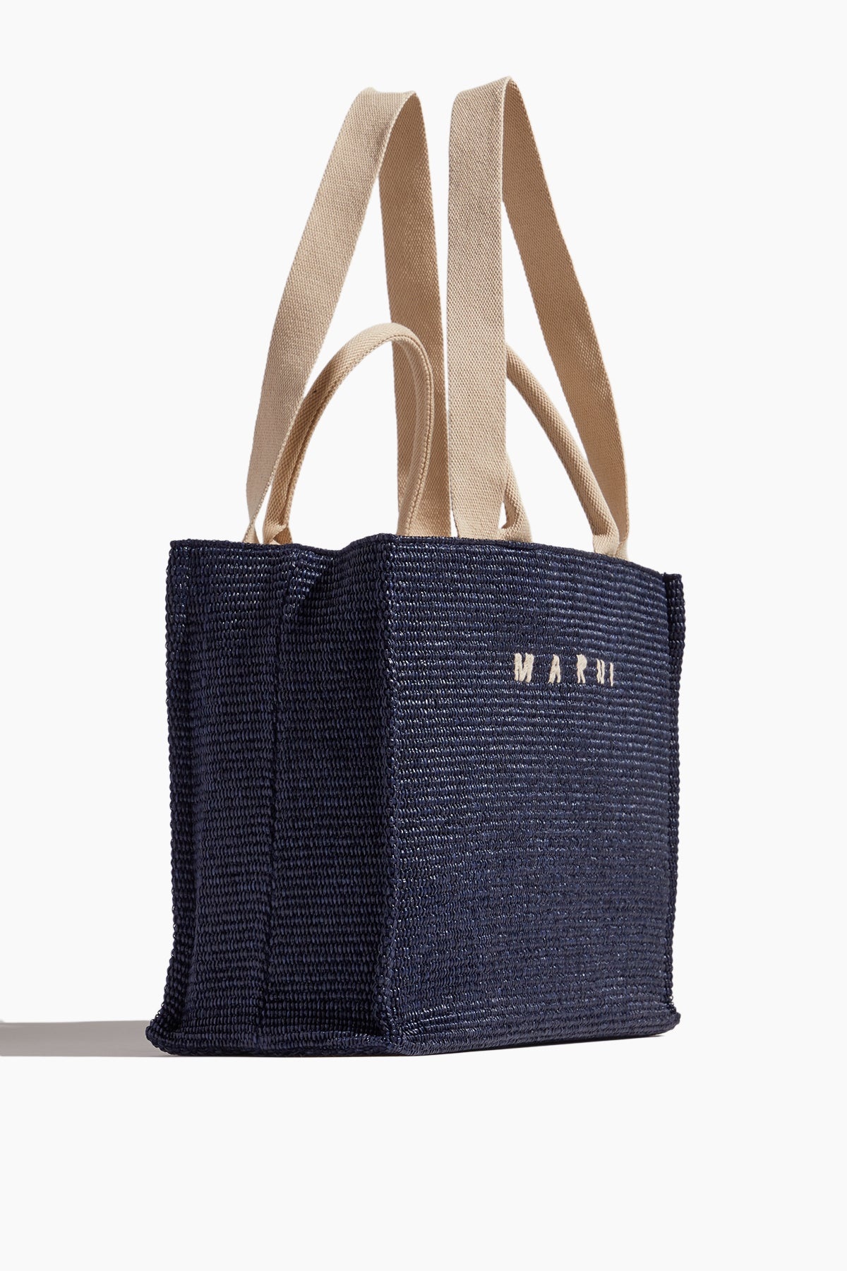 Large Raffia Tote Bag in Ultramarine - 2