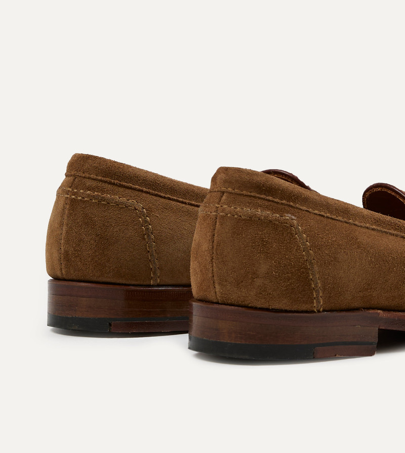 Alden Snuff Suede Penny Loafer 5