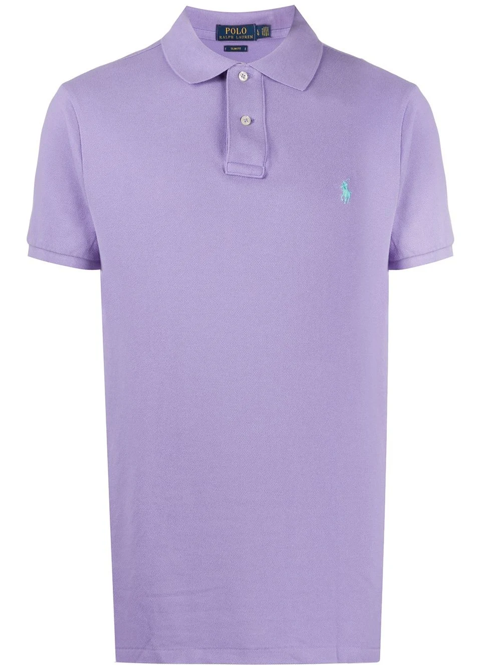 logo embroidered shortsleeved polo shirt - 1