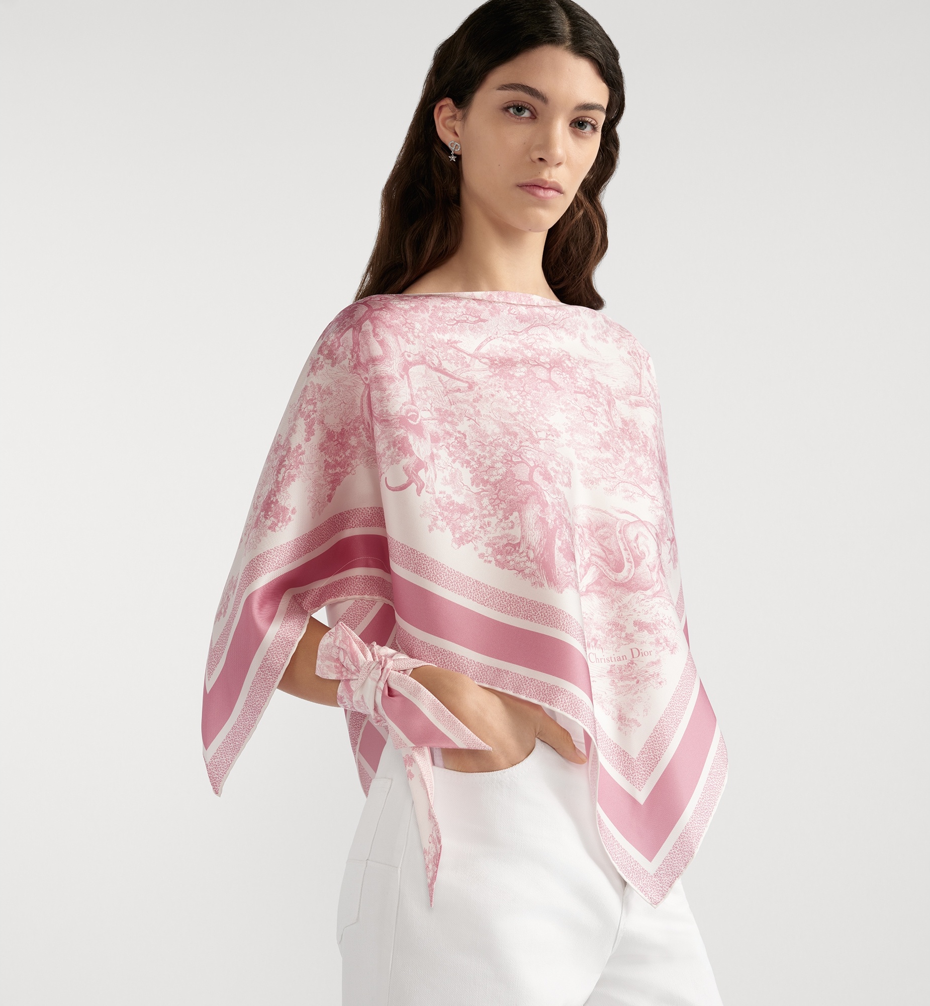Dioriviera Toile de Jouy Sauvage Dior Silk Top - 3